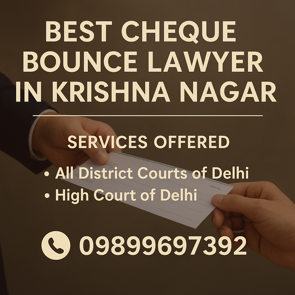 Best Cheque Bounce Lawyer in Krishna Nagar